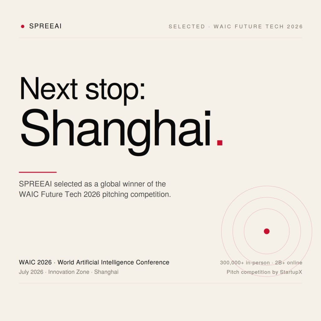 SPREEAI selected as a global winner of the WAIC Future Tech 2026 pitching competition
